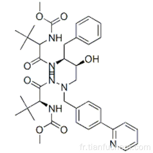 Acide 2,5,6,10,13-pentaazatétradécanedioïque, 3,12-bis (1,1-diméthyléthyl) -8-hydroxy-4,11-dioxo-9- (phénylméthyl) -6 - [[4- (2- pyridinyl) phényl] méthyl] - 1,14-diméthyl ester, (57193463,3S, 8S, 9S, 12S) CAS 198904-31-3